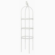 덩굴식 참새 허수아비 화분 받침대 화이트 120cm, 1개