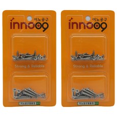Innotime 通用不鏽鋼螺絲2種套組 20mm 25mm 40入 NIT110, 2套
