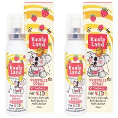 KOALALAND 兒童用水溶性蜂膠噴霧 草莓口味, 30ml, 2個