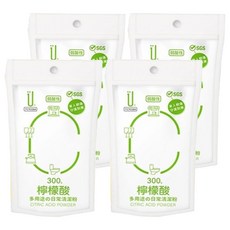 生活大師檸檬酸 - 天然檸檬酸 溫和不刺激 多用途清潔 有效去除異味, 300g, 4入