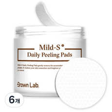 Brown Lab Mild S 日常去角質墊, 155ml, 6個