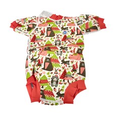 Splash About Happy Nappy Wetsuit 連身版游泳尿布褲 森林遊樂園 L 號, 1件