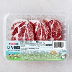 선진포크한돈 더 두툼한 목심 로스 1등급이상 (냉장), 1개, 1kg