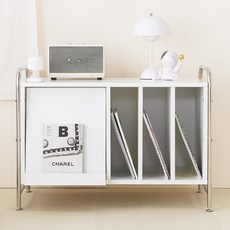 고래가구 오아 LP 매거진랙 턴테이블 수납장 800 방문설치