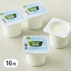 풀무원 하루 건강 요거트 컵 플레인, 80g, 16개