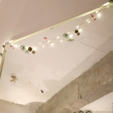 LED聖誕松果風燈串, 1組, 簡單感性