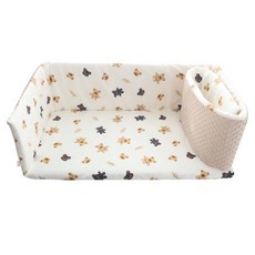 KIDS PARK 豆豆絨床圍, 布偶小熊 白色