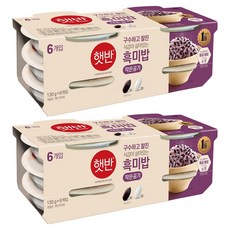 햇반 흑미밥, 130g, 12개