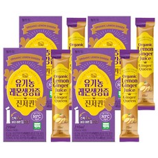 웰트릿 유기농 레몬생강즙 NFC 착즙 원액 진저퀸 14p, 210ml, 4개