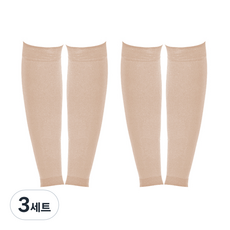 블럭마트 종아리 압박스타킹 2p 베이지, 3세트