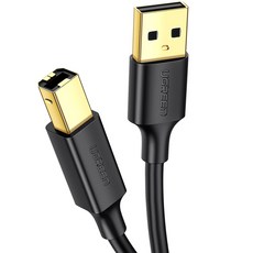 UGREEN 綠聯 USB2.0 AM BM 傳輸線, 1個, 3m