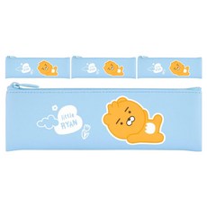 KAKAO FRIENDS Little Friends 可愛迷你扁平鉛筆盒, 4個, Little Ryan