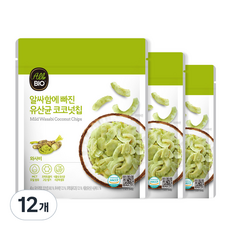 올바이오 알싸함에 빠진 유산균 와사비 코코넛칩, 40g, 12개