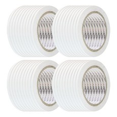 EMPIRE 工業用雙面膠帶 5mm x 20m, 白色半透明, 40入