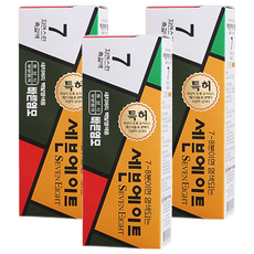 세븐에이트 새치 염색약, 7호 흑갈색, 3개