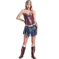 Trendy365 女性用超級英雄人造皮革派對萬聖節服裝 T0505