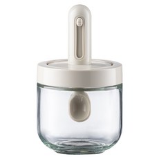 PINMOO 品沐 圓冠伸縮調味罐 白色, 1個, 300ml