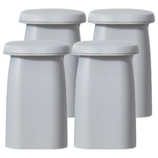 포유리빙 거꾸로 자석 양치컵, 그레이, 4개