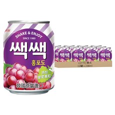 LOTTE 樂天 粒粒紅葡萄汁, 12罐, 238ml