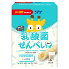 RISAL 小兒利撒爾 啾米乳酸菌夾心米果 8入, 豆乳口味, 1盒