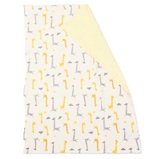 ilody 寶貝毯 3D安撫豆設計 優質生態棉 保暖透氣 機洗手洗皆可, 110 x 75cm, 長頸鹿, 1條