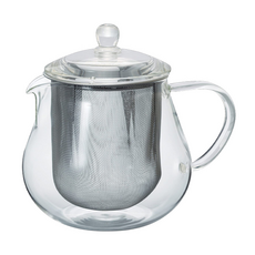 HARIO 好璃奧 哈里歐玻璃壺, 銀色 + 白色, 700ml, 1個