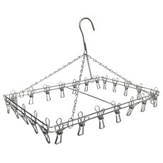 皇家 日式曬衣架 24夾 大(45 x 31 x 6.3cm), 1個, 不鏽鋼色