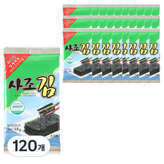 사조 미니도시락김 6p, 1.8g, 120개