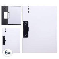 홍련 덮개 클립 보드, 화이트, 6개