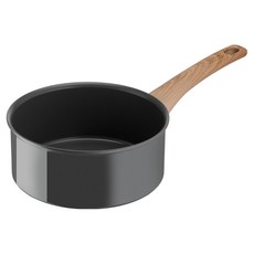 Tefal 特福 綠生活陶瓷不沾系列 單柄湯鍋, 16cm, 黑色, 1個