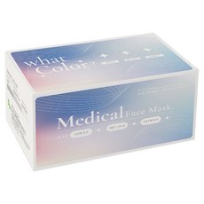 SH 上好生醫 成人平面醫療防護口罩 未滅菌, 晨曦微光 冰河灰 + 純潔白 + 玫瑰金 + 燕麥奶 + 奶茶色, 50片, 1盒