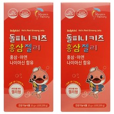 孩童紅蔘果凍條 10條入, 2盒, 200g