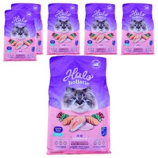 Halo 嘿囉 成貓用 無穀乾糧, 6袋, 2.72kg, 野生鮭魚燉白魚