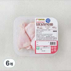 코켄 무항생제 인증 닭다리 북채, 400g, 6개