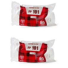 칼리타 101 백색 필터, 100개, 2개