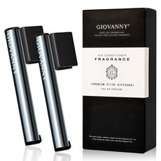 GIOVANNY 차량용 프리미엄 스틱 디퓨저 2p + 리필 4p, 피코크 블루(화이트머스크), 1세트