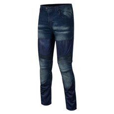 CONQUER Jervis 凱夫拉網眼摩托車褲 + 內襯 + 護具, 藍色