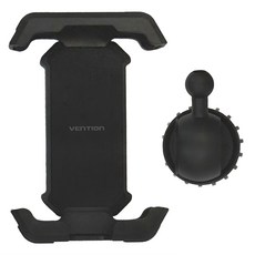 VEnTIOn 威迅 KSF系列 一鍵鎖緊式 自行車手機支架 方形旋鈕 140 x 95 x 28mm, 黑色, 1個