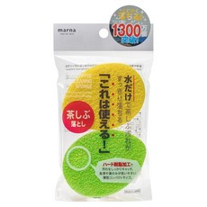 marna 雙面菜瓜布 水只清潔茶漬咖啡漬, 2個, 1包