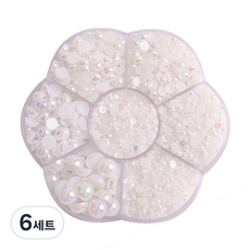 珍珠水鑽套組, KN-S2070, 6個