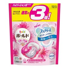 Bold 日本原裝進口 4D洗衣膠球補充包 牡丹花香 粉紅色, 33顆, 1袋