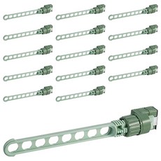 DAILYSHARE 善用空間縫隙衣架, 綠色, 15個