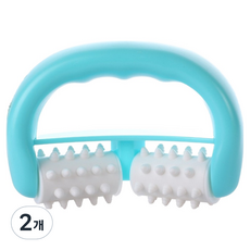 BM Design 涼感刮痧指壓滾輪按摩器, 藍色, 2個