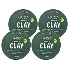 GATSBy 消光纖維髮泥, 4個, 80g