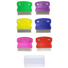 딩동펫 반려동물 눈꼽빗 7종 세트, 혼합색상, 1세트