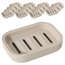 Jeongsang I&N 浴室方形瀝水肥皂盒, 米色, 16個