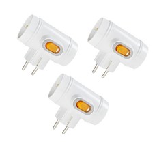 Oz Multi-Tap 省電T型1開2插座 16A SG-403 TS, 8.5cm, 3個