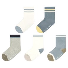 unifriend 兒童基本款襪子5雙組
