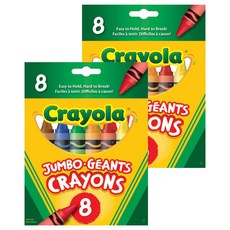 Crayola 繪兒樂 大號蠟筆, 8色, 2個