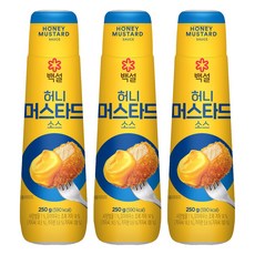 CJ BEKSUL 白雪 蜂蜜芥末醬, 3個, 250g